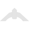 Ekena Millwork Archdale Architectural Grade PVC Gable Bracket, 36"W x 16 1/2"H x 2"D x 6"F, 11/12 Pitch GBP036X17X0206ARC00 - alternate 4